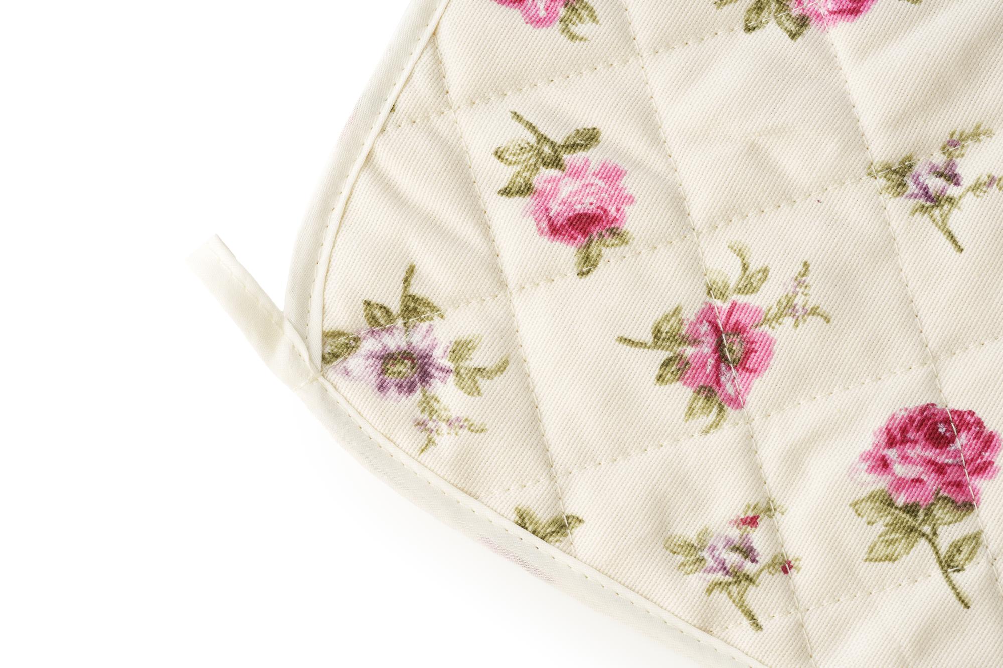 Embroidered handkerchief with floral motif